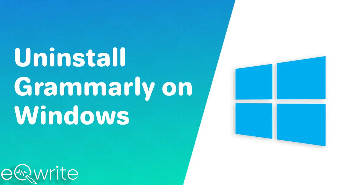 uninstall grammarly on window