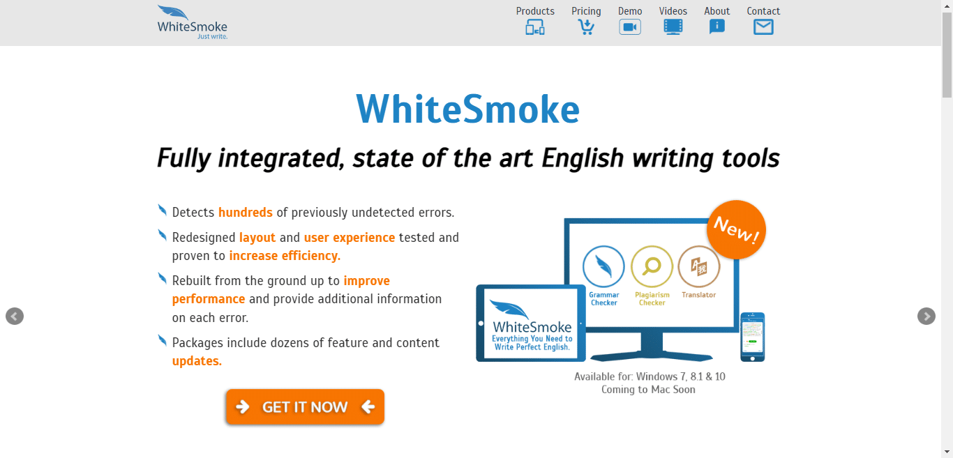 Whitesmoke official website