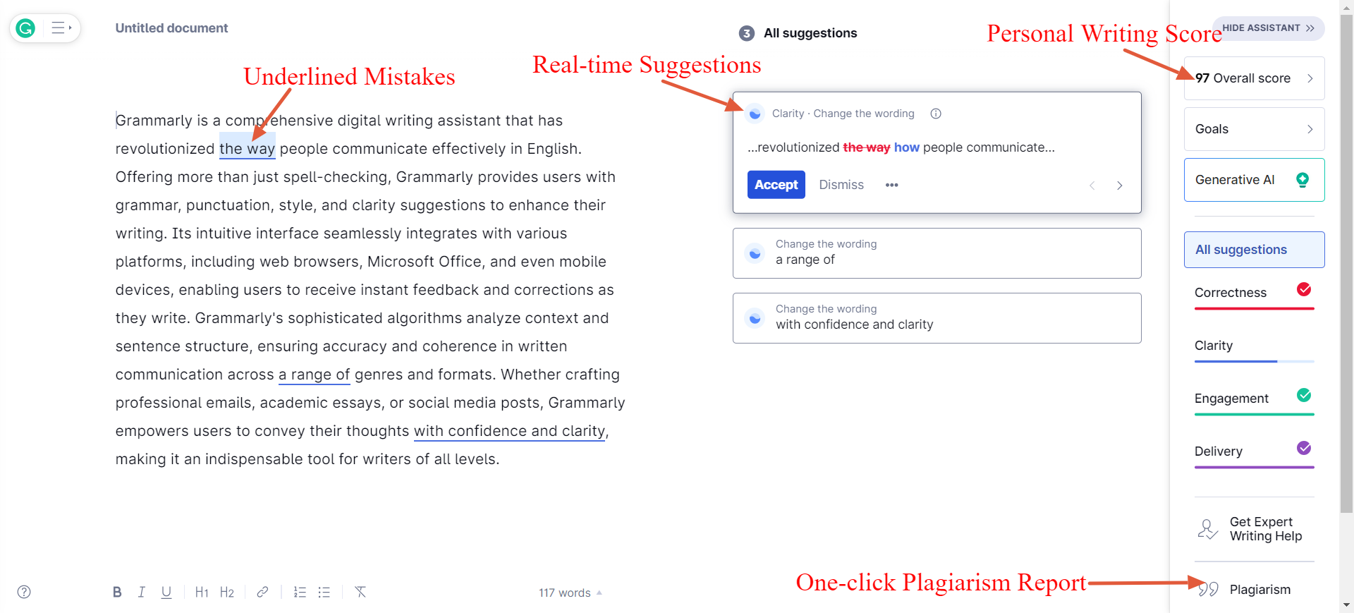 Grammarly: User Interface and Features