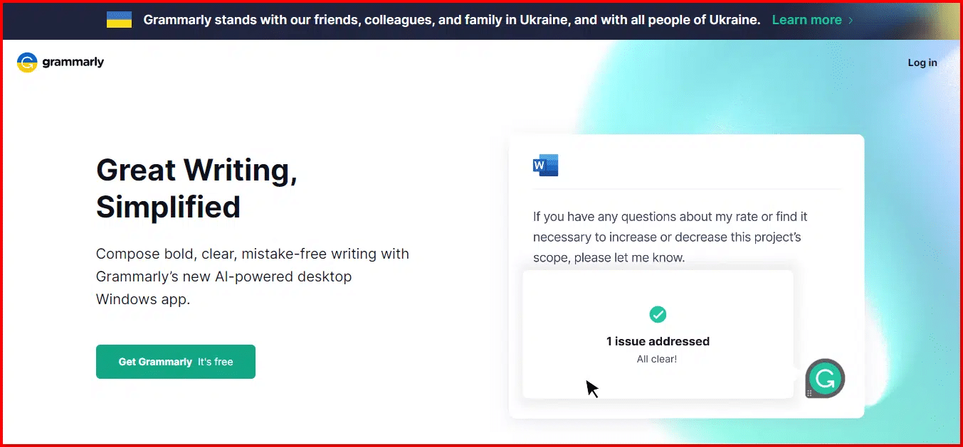 Grammarly website